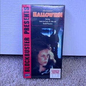 1978 Sealed In Plastic Blockbuster Presents John Carpenter's Halloween VHS Tape